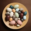 1Set Wooden Color Artificial Egg Toys Easter Eggs Handmade DIY Egg Easter Party Decorations Creative Building Blocks Place Toys 1