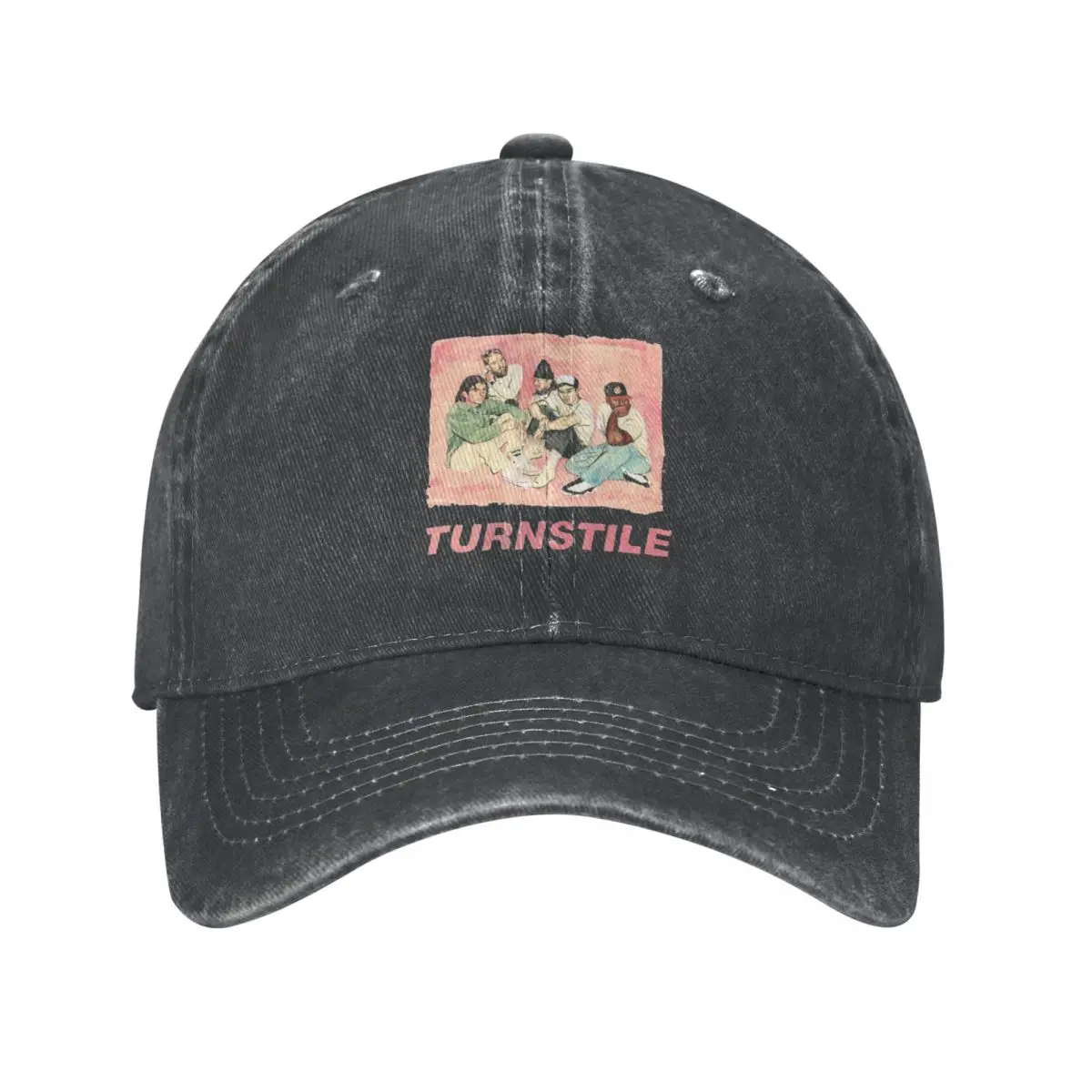 

Pink Turnstile Man Cowboy Hat Mountaineering Fishing Caps hard hat Men Cap Women'S