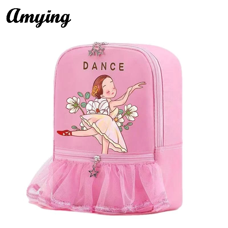 Children Backpack Schoolbag Girls Lace Ballet Dance Storage Bags Sports Gym ballet Yoga Tap Jazz Latin Dance Storage Bags 3