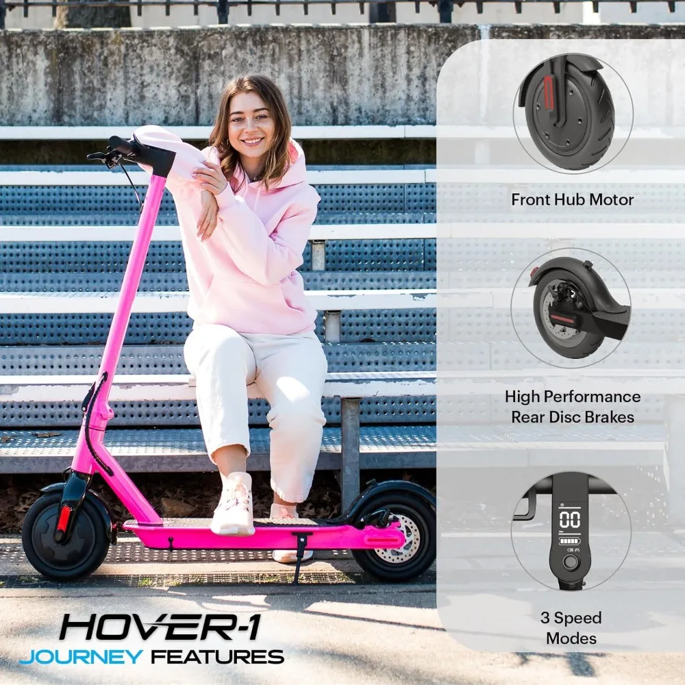 er 14MPH, 16 Mile Range, 5HR Charge, LCD Display, 8.5 Inch High-Grip Tires, 220LB Max Weight, Cert. & Tested-Safe for Kids, Te