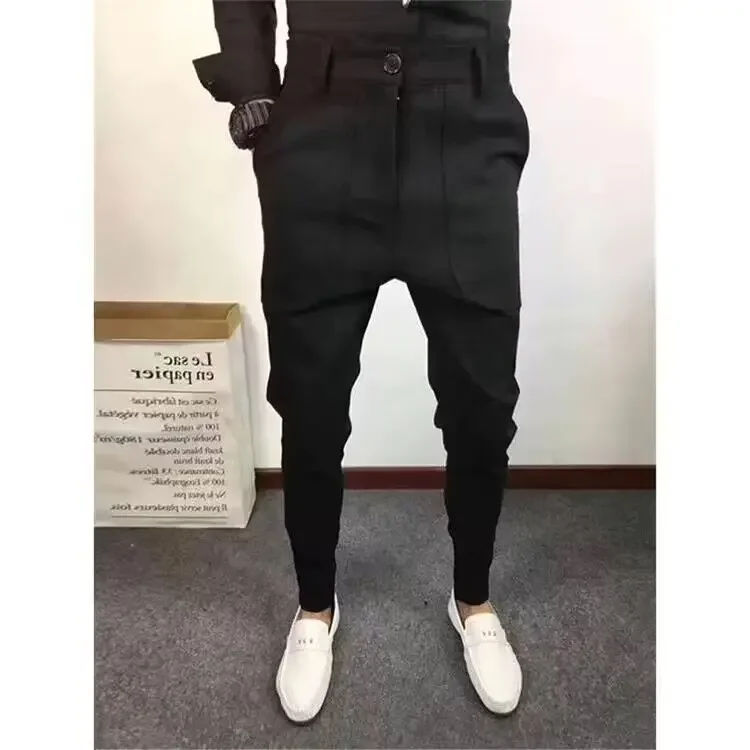 2024 Spring Summer Men Suit Pants Fashion Casual Business Pants Men Slim Fit Ankle Length Office Trousers Men Dress Pants F51 4