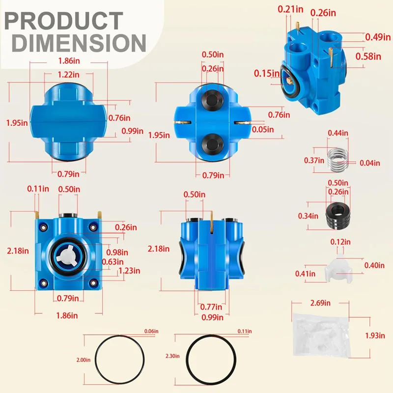 Replace for 410-183 Shower Balancing Kit suitable for Powers 400 and 410 Series tub & Shower Valve