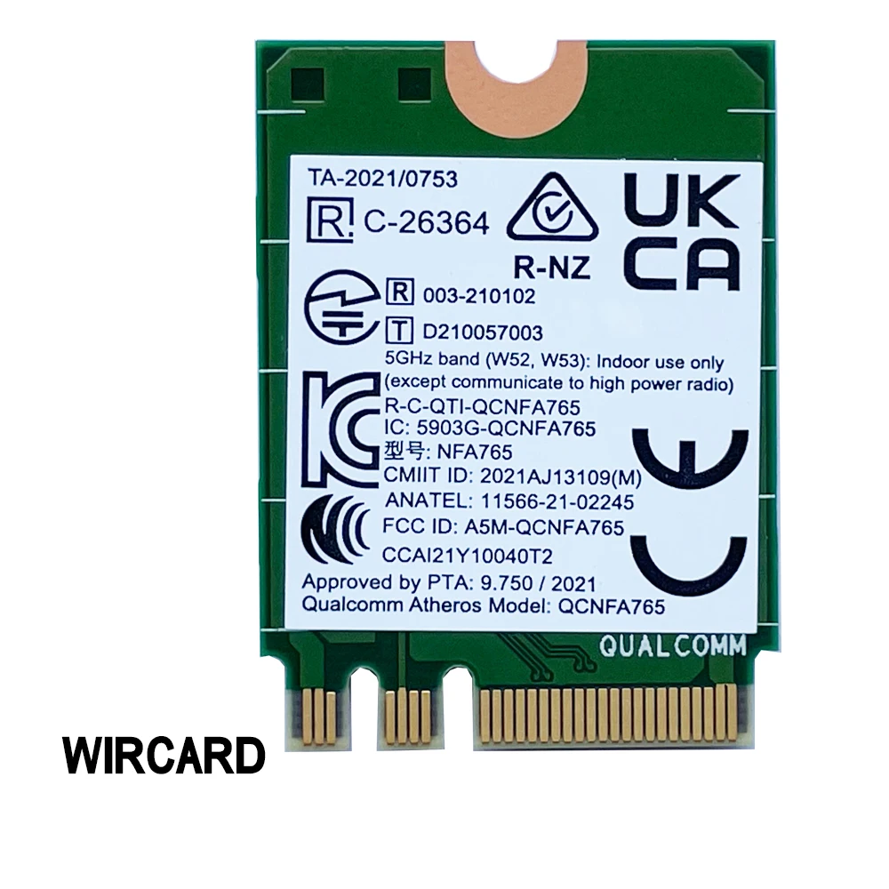 Portátil de Wi-fi para Thinkpad Qcnfa765 6e 802.11ax 2.4g 5g 6g Fru 5w10v25842 2400m Bt5.2 Geração do Thinkpad X13 20xh 20xj T14 g2 - Imagem 3