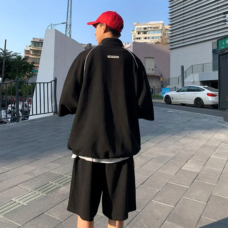 Streetwear Oversized Tracksuit Men Summer Hip Hop Trendy American