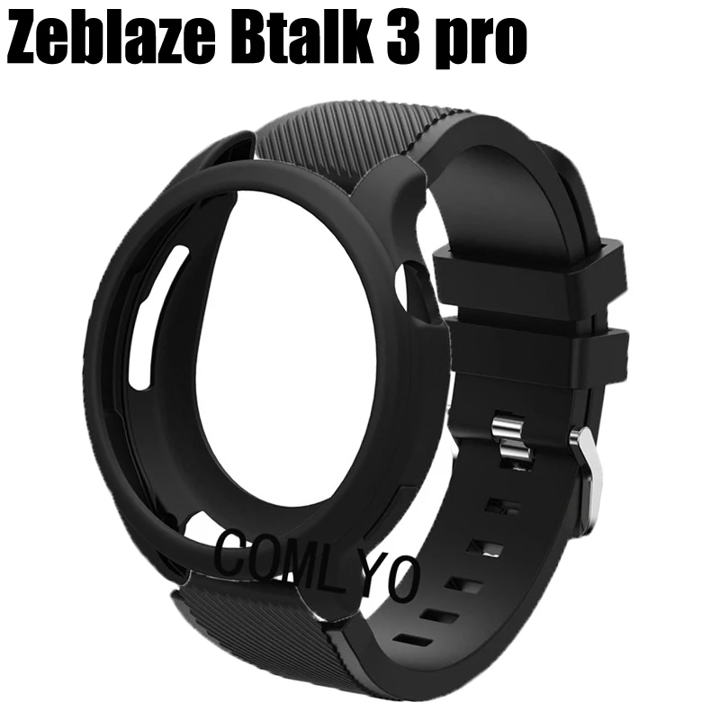 

2 в 1 для Zeblaze Btalk 3 PRO, мягкий защитный бампер, силиконовый чехол, защитная пленка для экрана