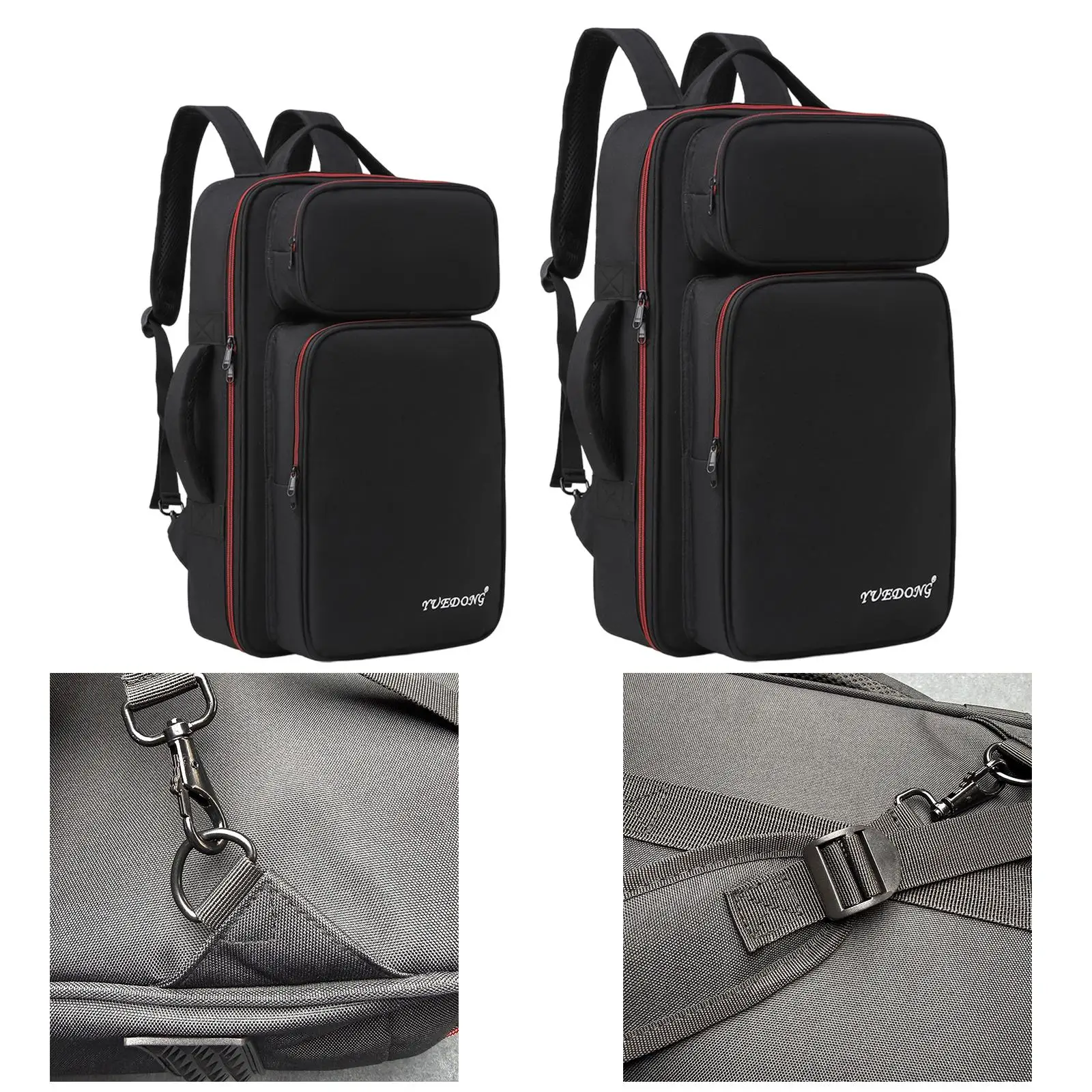 Pedal Board Bag, Backpack, Guitar Effects Pedalboard Bag, Carrying Bag, with Pockets, Multifunction