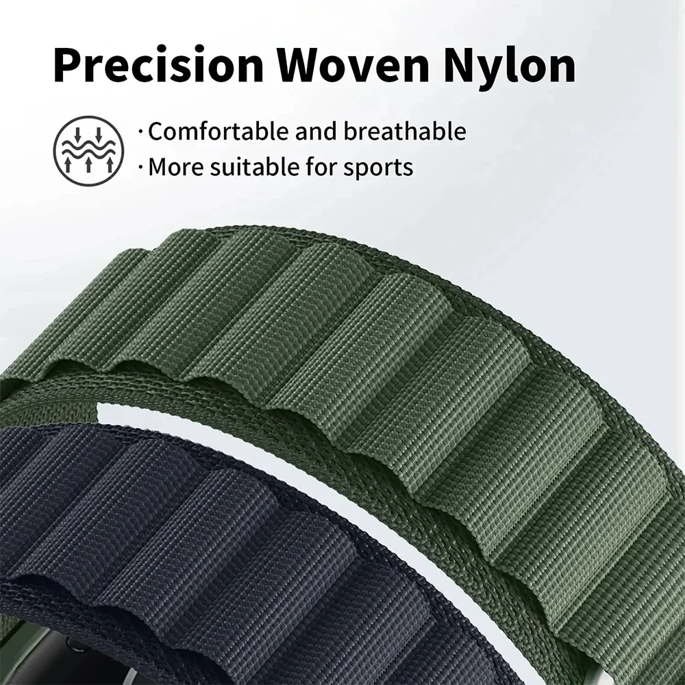 Alpine Nylon Strap - Comfortable Replacement Band (20mm/22mm)