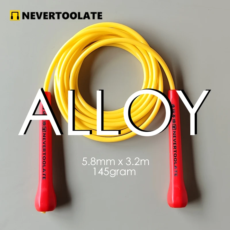 145 gram 5.8mm alloy tpu mixed pvc rope 3.5 meters in total abs handle jump skip rope fitness nevertoolate new material soft