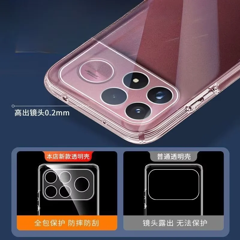 Transparent Ultra-Slim Soft TPU Silicone Back Cover