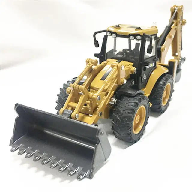 Static Model Of Huina 1704 1:50 Full Alloy Excavator Suitable for Training Children's Hand And Brain Coordination Chidlren Gifts 4