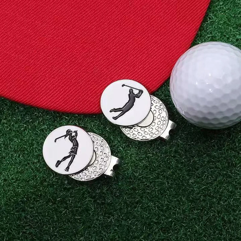 Fun Magnetic Golf Ball Marker Hat Clip-Detachable Metal Golf Cap Clip Accessory,Personalized Ball Position Marker for Golfers