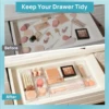 4/7PCS Acrylic Desk Drawer Organizers Set Clear Cosmetic Storage Box Makeup Organizer Transparent Storage Bin Bathroom Organizer 5