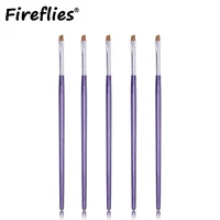 2/5/10PCS Upgrade Blade Eyeliner Brush Ultra Thin Flat Fine Eye Liner Makeup Brushes Flat Eyeliner Brush Eyebrow Make Up Tool 1