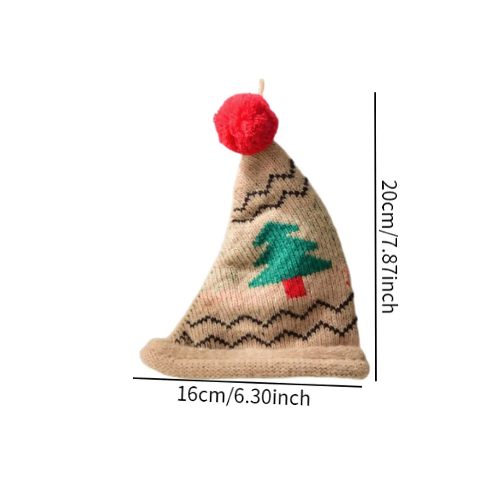Mini Christmas Decoration Hat Knitted Hat Soft for Holidays Hotel Farmhouse