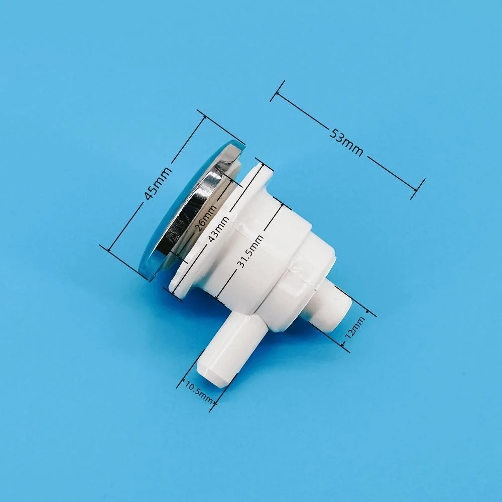 11.5mm Flat Cover Water Jet Small Nozzle 45mm ABS Cover Bubble Nozzle Chromed Cap PVC Base Massage Bathtub Jet