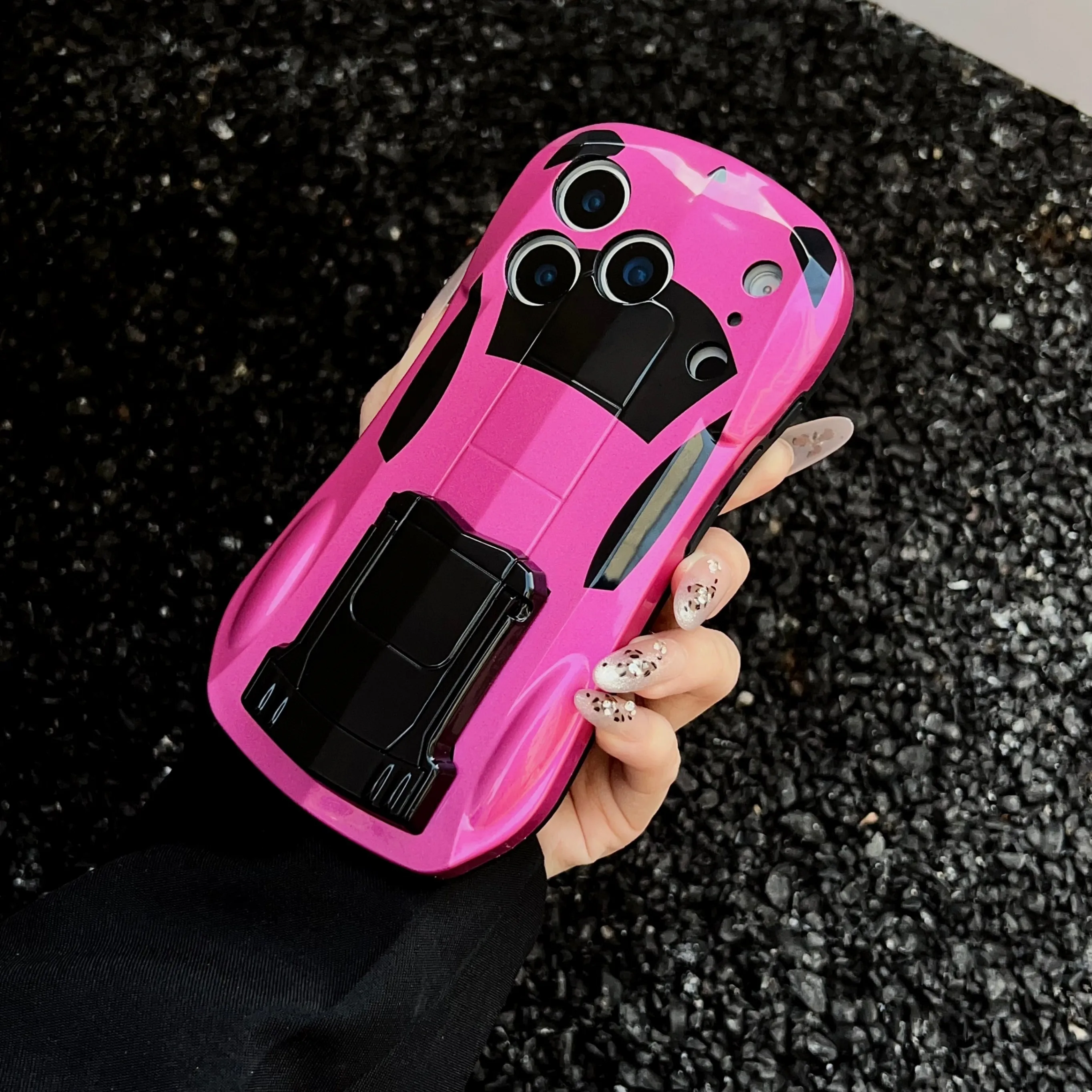 Luxury Sports Car Style 3D Effect Phone Case with Excellent Grip - Durable Protective Cover