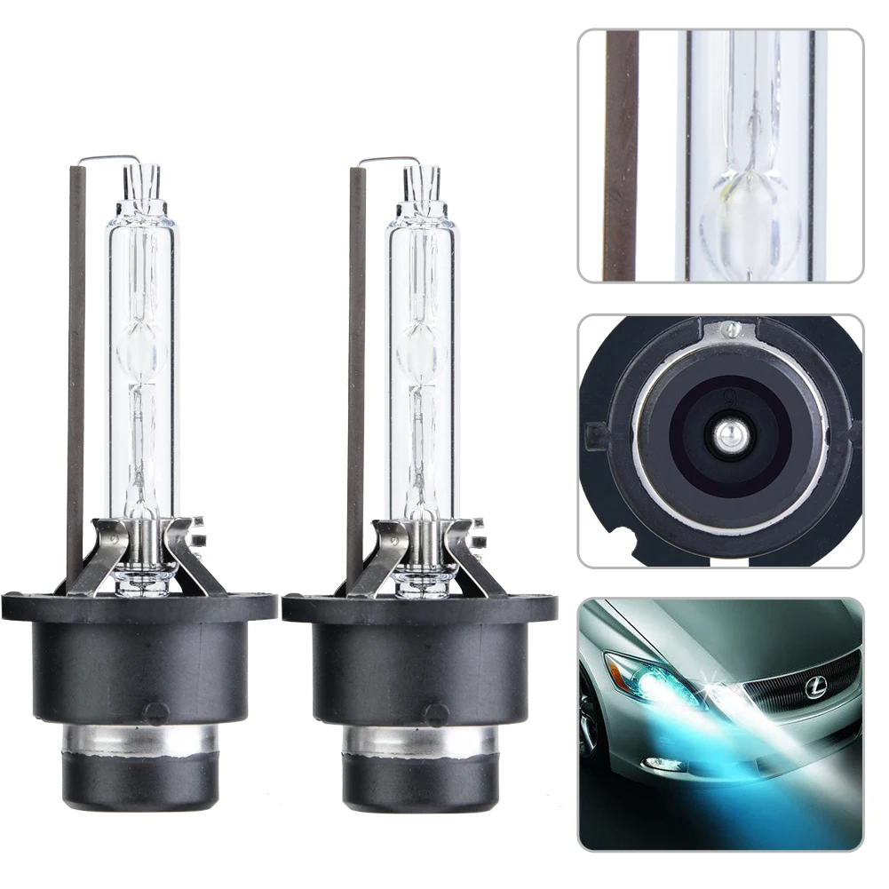 2개 D2S 6000K 35W 자동차 크세논 램프 헤드라이트 교체 전구