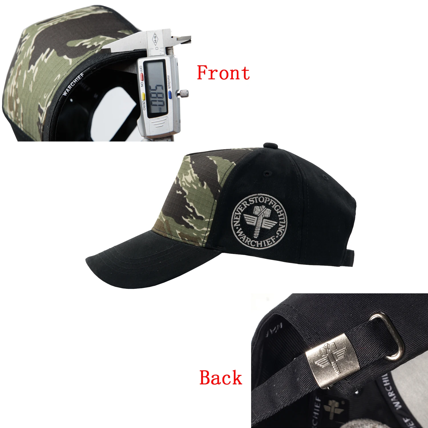Tactical Camouflage Hat Adjustable Outdoor Sports Sunscreen Cap Unisex Breathable for Hunting Fishing