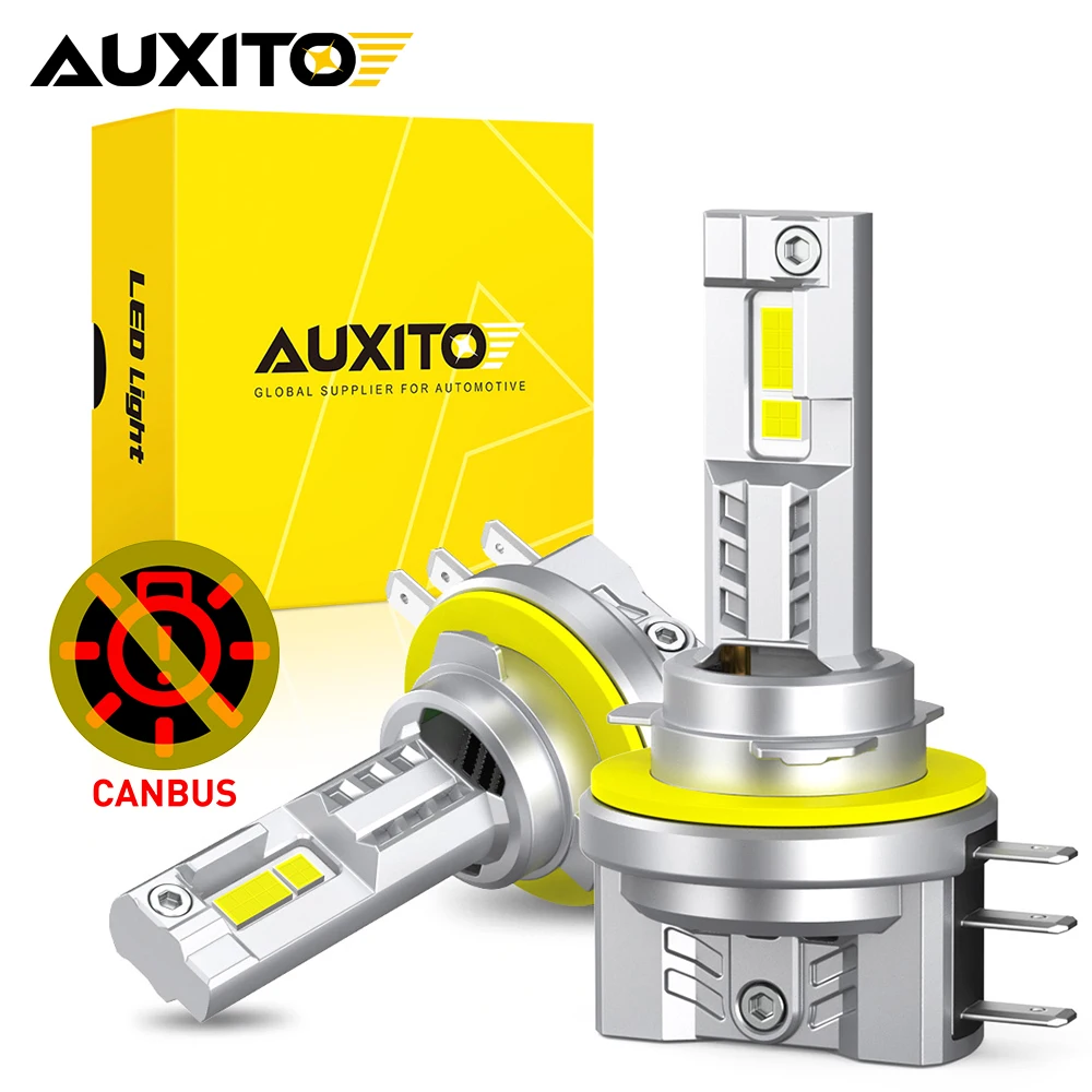 

AUXITO 2Pcs 30000LM H15 LED CANBUS Headlight Bulb High Beam DRL Day Driving Running Light Auto Lamp For VW Audi BMW Mazda 12V