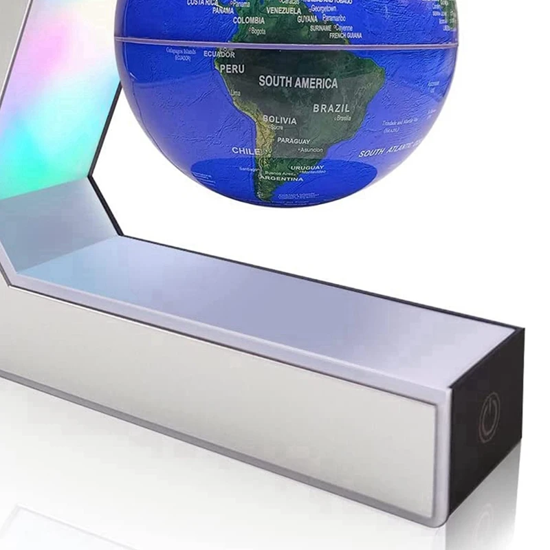 Dropship Magnetic Levitating Globe With LED Light; Cool Tech Gift For Men  Father Boys; Birthday Gifts For Kids; Floating Globes World Desk Gadget  Decor In Office Home/Display Frame Stand to Sell Online