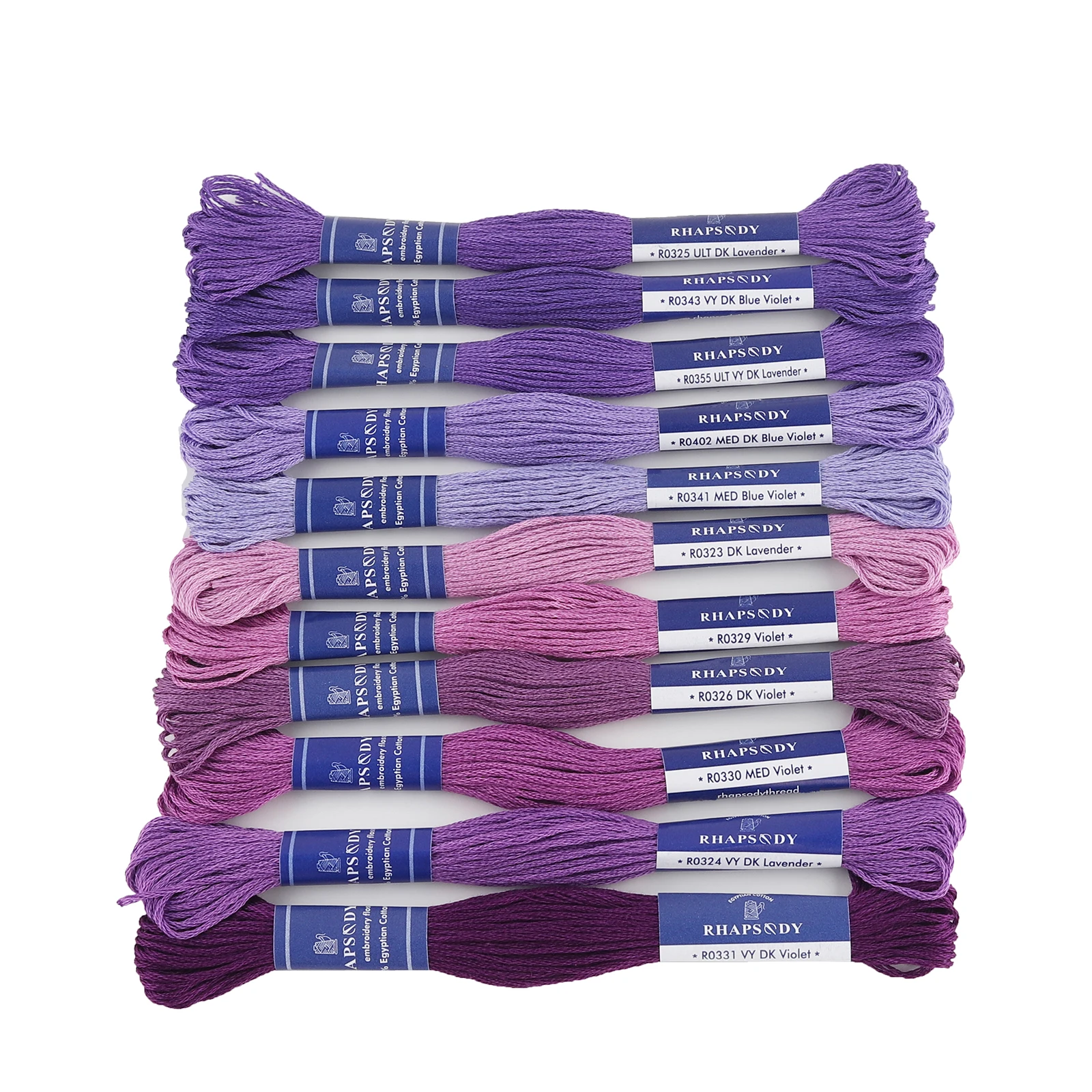 Premium Egyptian Cotton Embroidery Floss - 6 Strand, 8 Meters, Double Mercerized and Singed for Superior Cross Stitch and Sewing