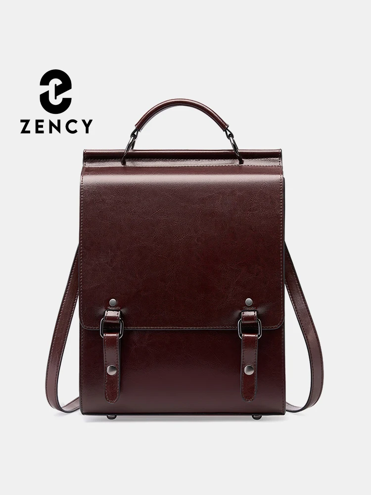 Zency 2025 Female Fashion Backpack Retro England Style