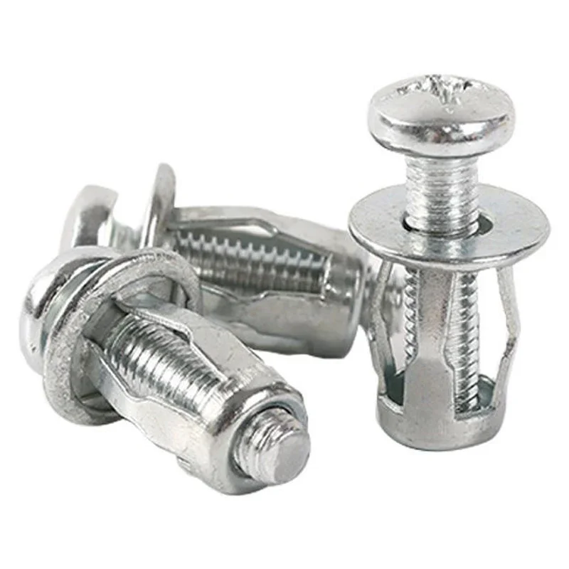 Petal Rivet Lock Nuts with Screw Fixed License Plate for Car Screw Iron Skin Car Metal Jack Nuts Hollow Wall 1/5/10pcs rivet lock nuts
