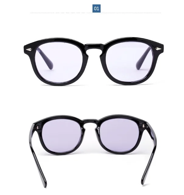 Occhiali Da Sole Rotondi Vintage - UV400 Unisex Stile Johnny Depp - Foto 2