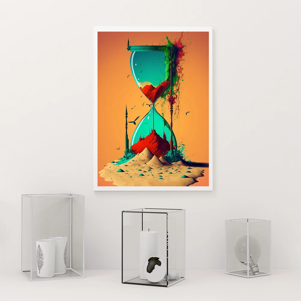 Surreal Modern Mindfulness Canvas Wall Art: Abstract Prints