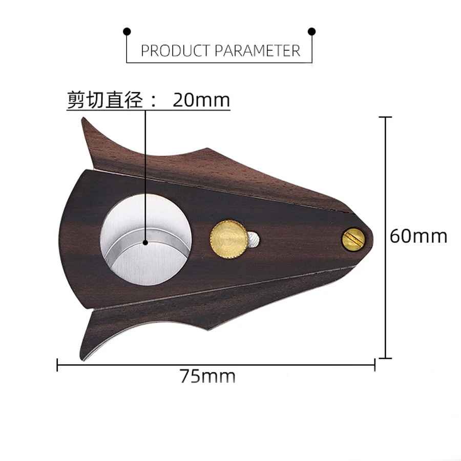 cohiba lâminas duplas de madeira rosa cortador de charuto de aço inoxidável bolso gadget zigarre faca acessórios de fumar guilhotina