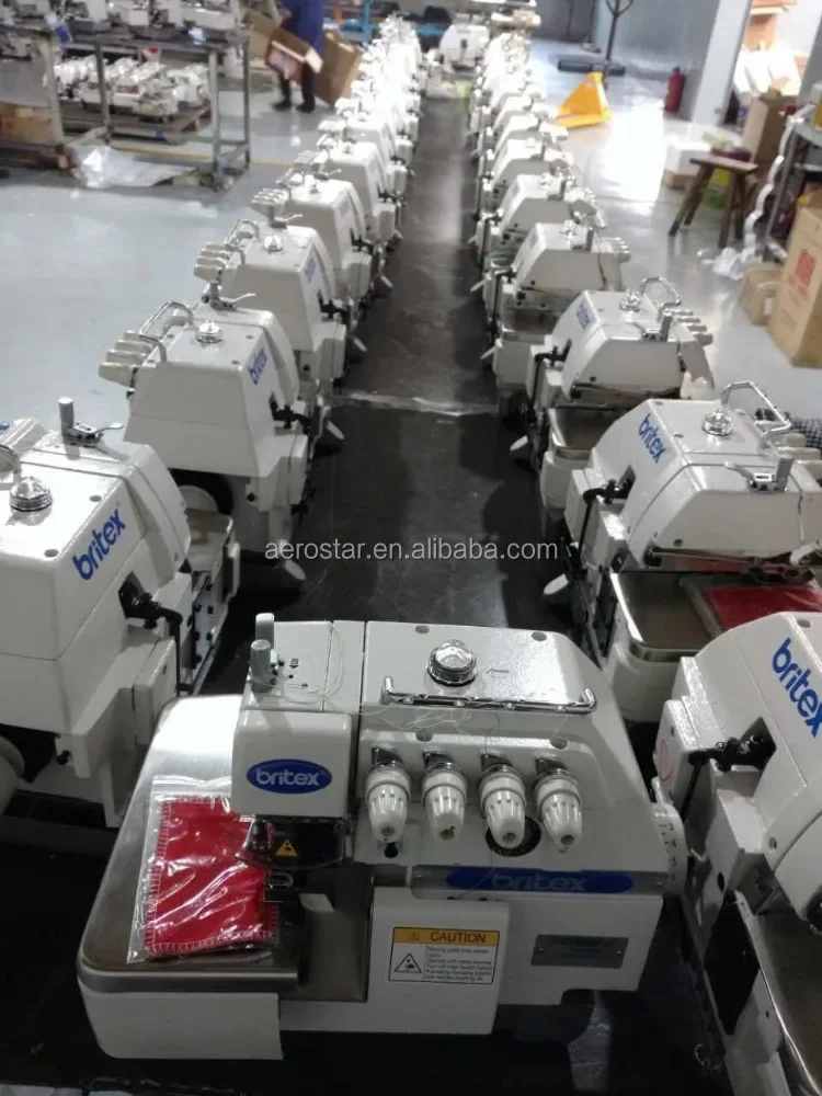 H747 high Speed Four 4 Thread overlocker Industrial Overlock Sewing Machine