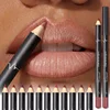 Waterproof Matte Lipliner Pencil Red Contour Tint Lipstick Long Lasting Non-stick Cup Moisturising Lips Makeup 12 Colors 1