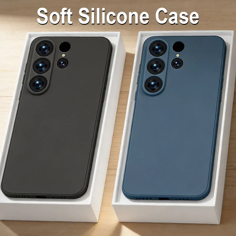 Enhanced Shockproof Soft Silicone Phone Case - Sleek TPU Bumper Protective Shell