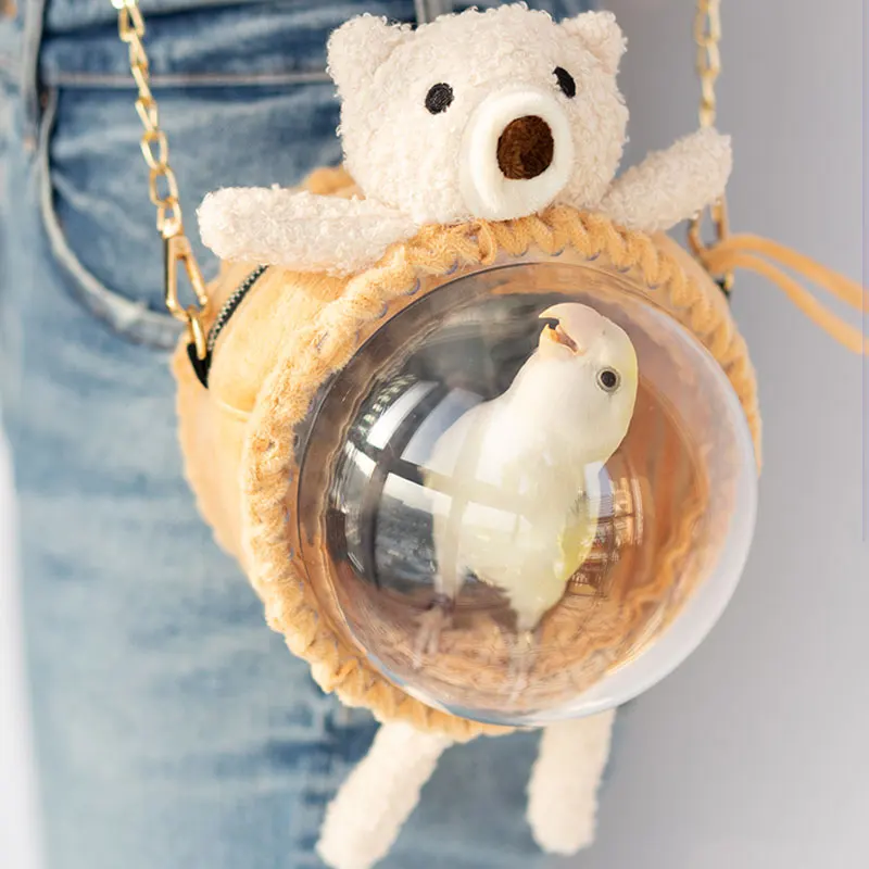 

Hamster Guinea Pig Rabbit Bird Traveling Bag Cute Small Pet Carrier Small Animal Carrying Cage for Outside