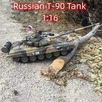 1:16 Henglong 3938 Russian T-90 Remote Control Tank 7.0 Version Simulated Smoke Metal Rocker Arm Toy Car 1