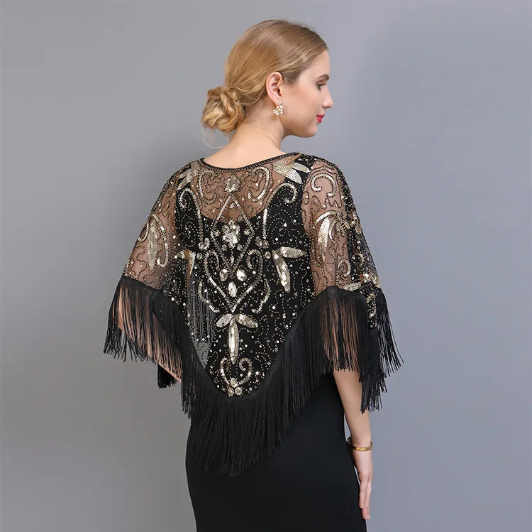 Summer Shirt Maternity Tops Plus Size Irregular Hollow Out Maternity Capes Mesh Tassel Patchwork Sequins Tops Pregnant Woman Photography Shirts Shawl Blouse