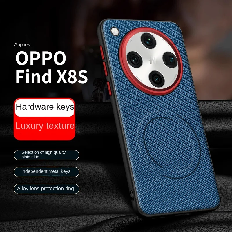 Luxury PU Leather Magnetic Wireless Charging Protective Back Cover Case