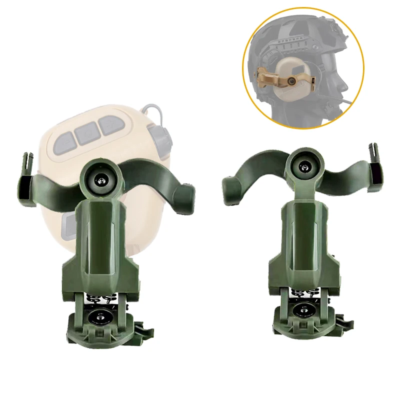 Helmet headphone holder Headset rail mounting Helmet adapter Headphone accessories compatible with EARMOR headsets