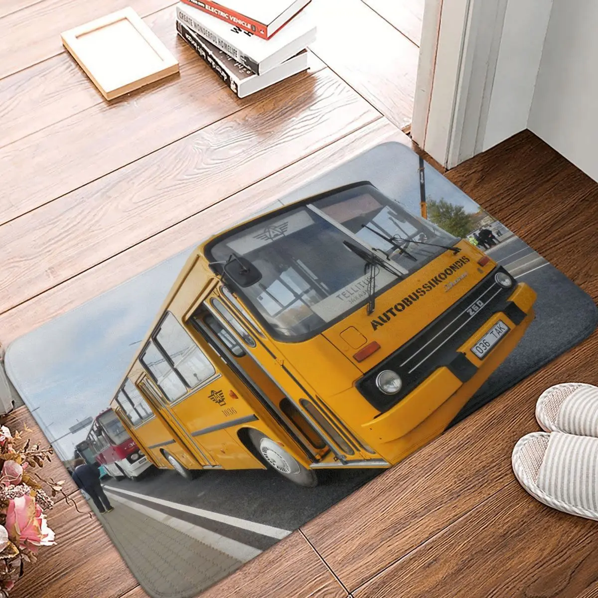 Ikarus – paillasson de voiture jaune 4, tapis de sol doux de bienvenue,  salle de bain, cuisine, couloir, porte, antidérapant - AliExpress