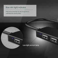 USB 2.0 Ультратонкий USB 2.0 Multi-USB 4-портовый разветвитель-концентратор Адаптер Док-расширитель ПК Портативные компьютерные аксессуары — изображение 6