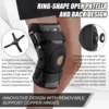 NEENCA Hinged Knee Brace Support for Knee Pain with Side Stabilizers&Gel Pad Arthritis Meniscus Tear Knee Pain Relief, ACL, PCL 3