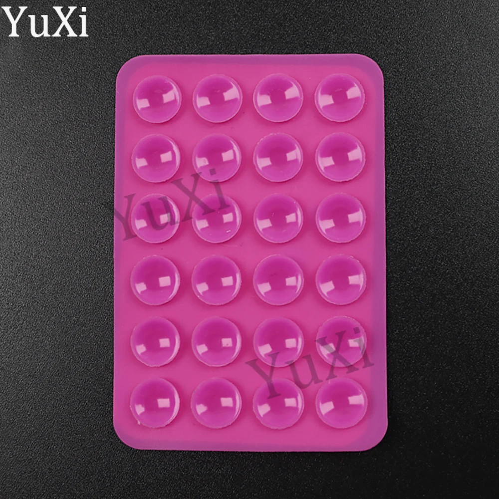 Suction Cup Silicone Phone Stand - Anti-Slip Rubber Pad Pack