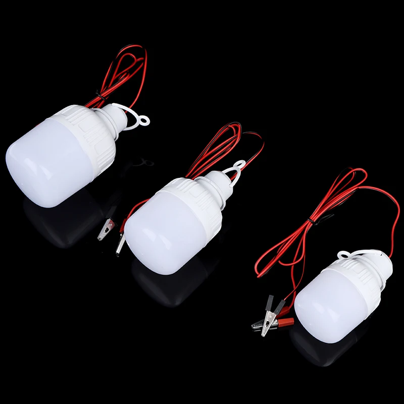 🛒1pc LED Lamp DC 12V Portable Led Bulb 5W 9W 15W White Outdoor Camp Tent Night Fishing Hanging Light