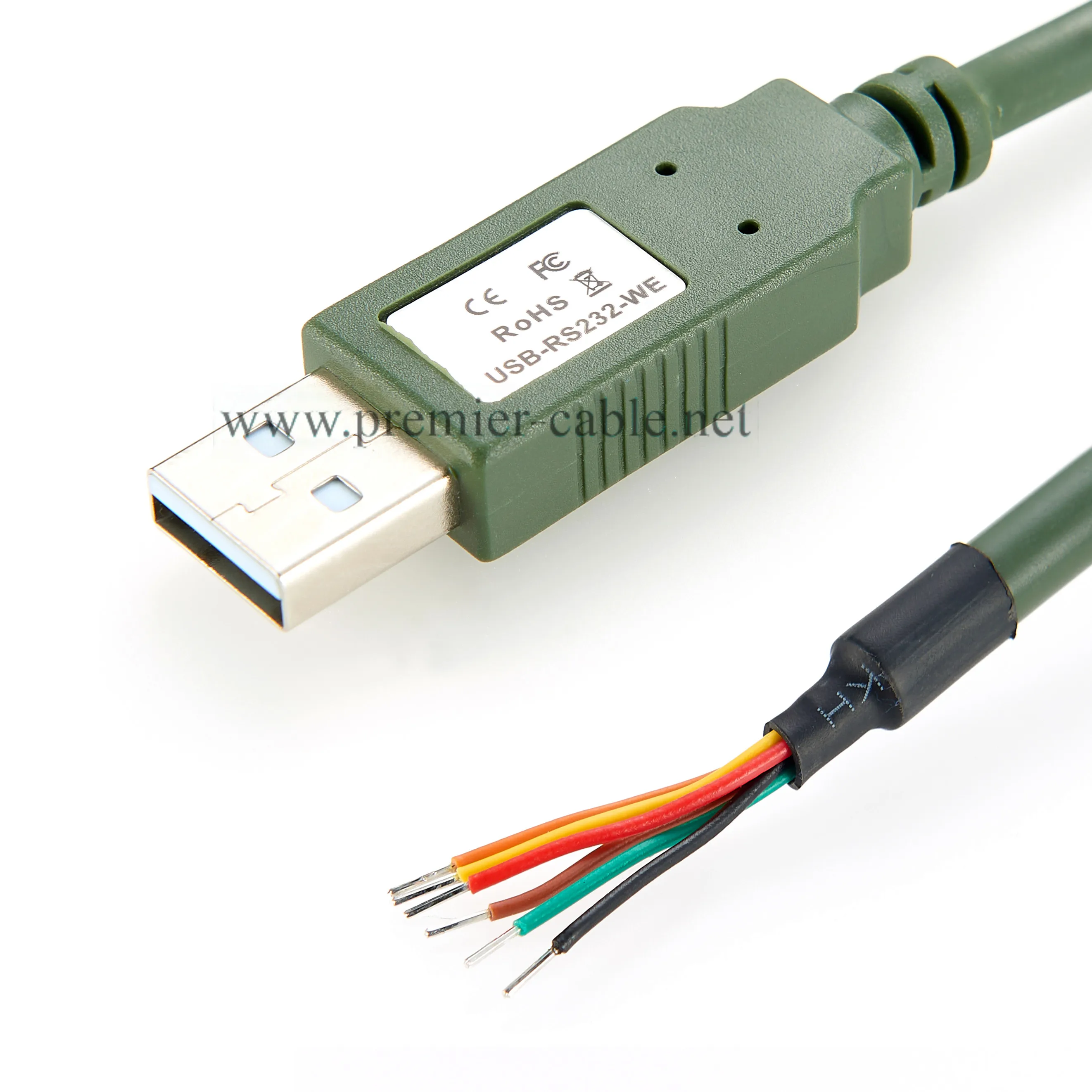 USB-auf-RS232-Wire-End-Seriellkabel mit Chip USB-RS232-WE-1800-Kabel USB A auf RS232 Serielles Konverterkabel RS232-Kabel COM – Detail 6