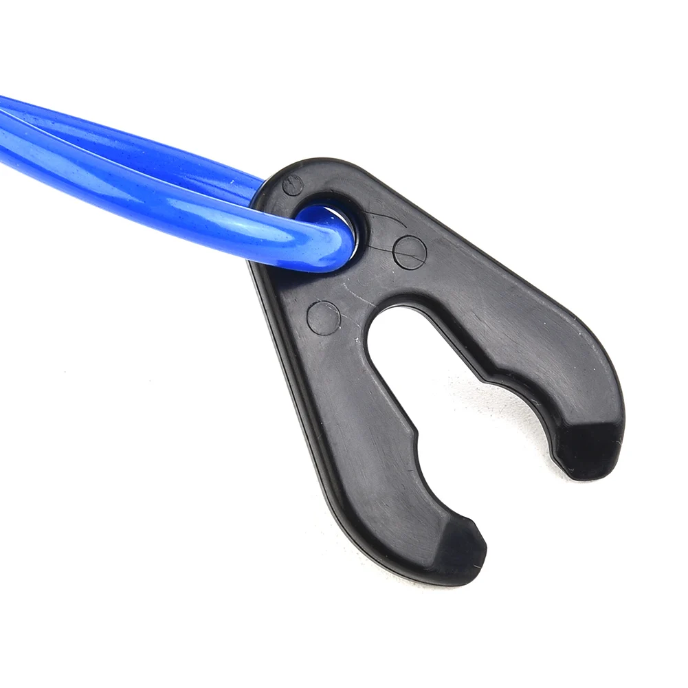 

1pc 62.9inch Jet Ski Outboard Stop Kill Key Floating Safety Lanyard Rope Blue With Rotating Spring Hook For Honda