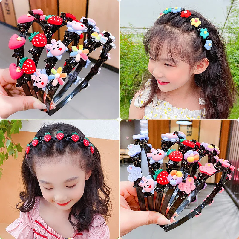 Set X 3 Baby Girls Flower Hairband Soft Elastic Headband Gifts Hair Accessories 