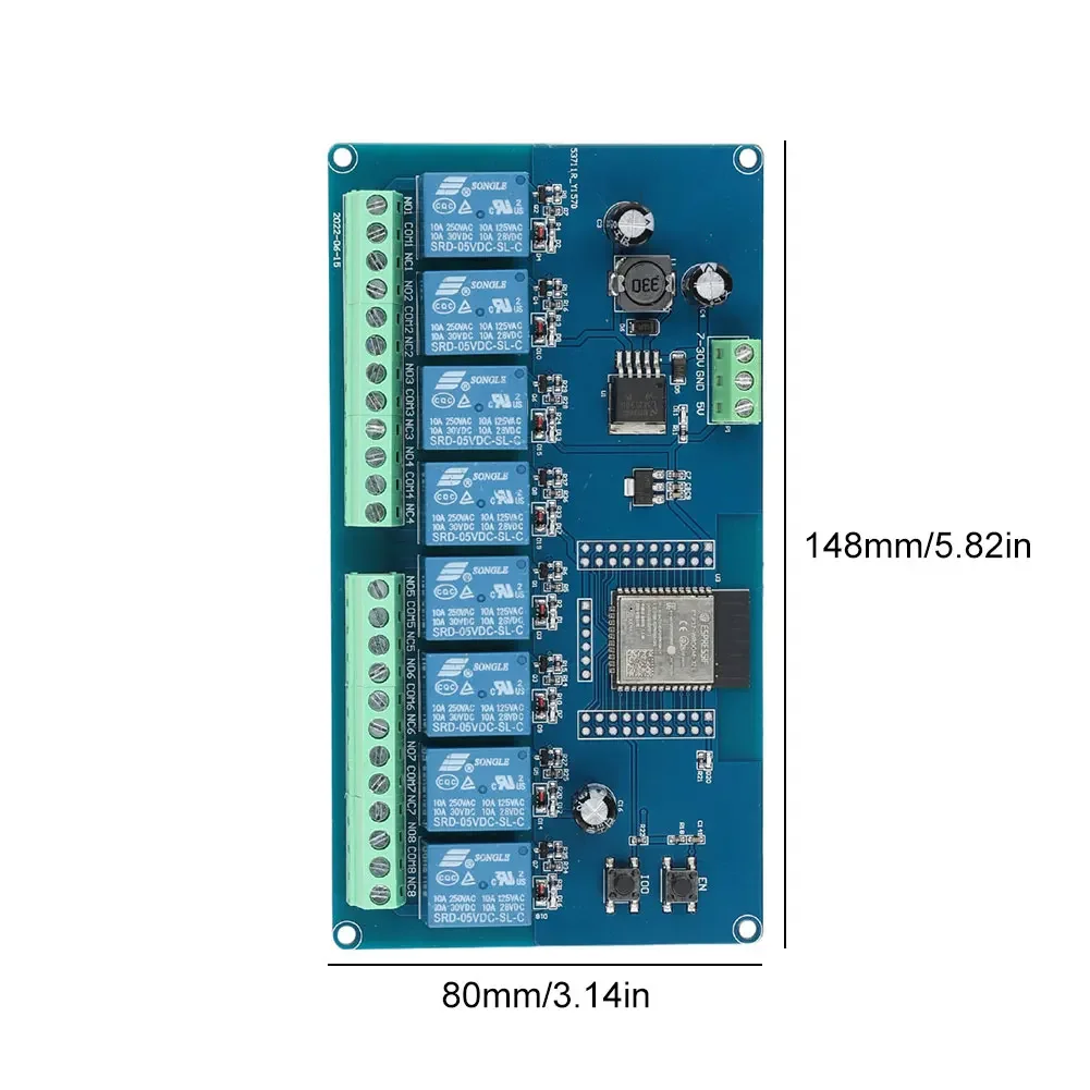 ESP32 ESP32-WROOM 개발 보드 1/2/8 채널 보조 개발 보드 DC 5-30/60V ESP32 WIFI BT BLE 릴레이 모듈