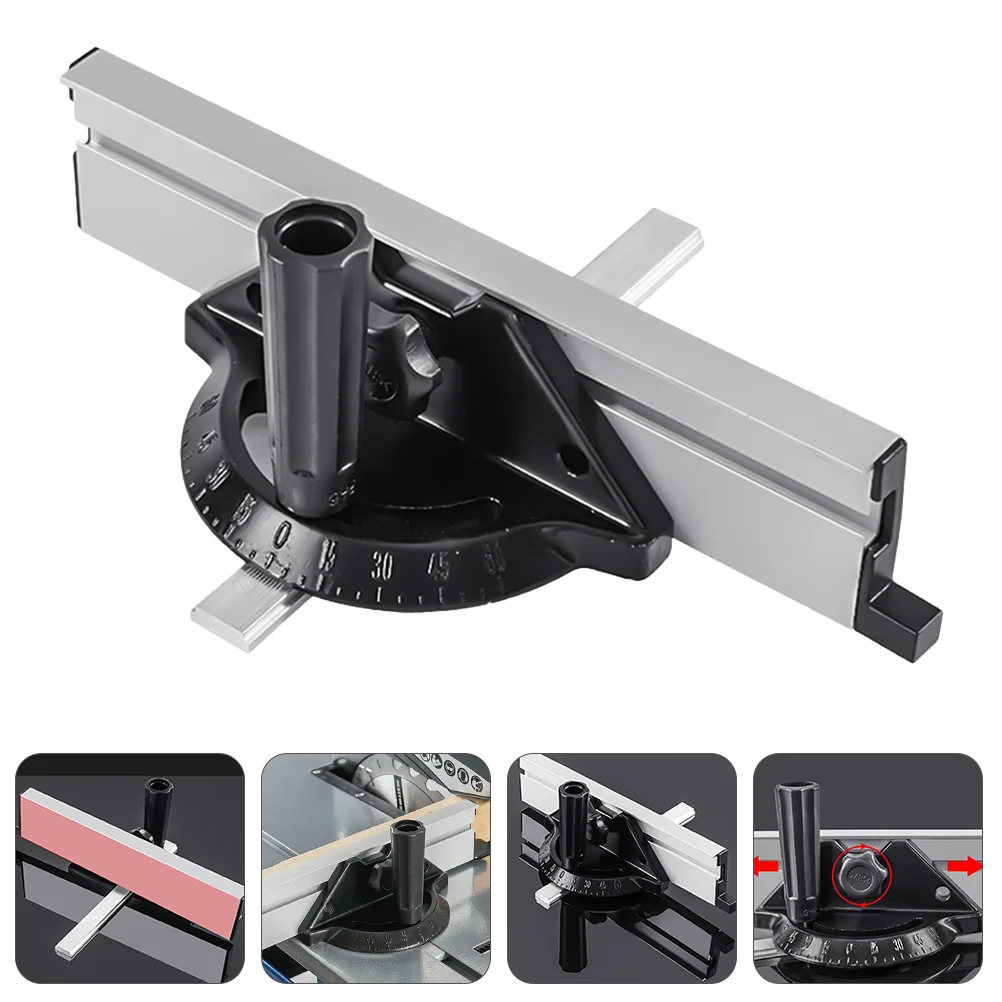 

Table Saw Push Rule Miter Gauge for Wood Cutting Fence System Woodworking Tool Accessories Supplies