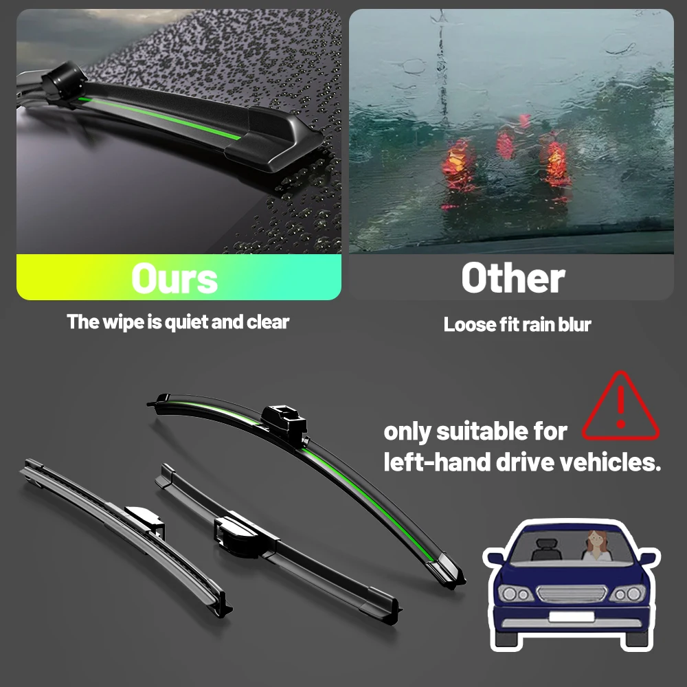 For Toyota Aygo 2005-2022 1pcs Front Windshield Wiper Blades Windscreen Window Accessories 2006 2008 2010 2014 2018 2019 2020 3