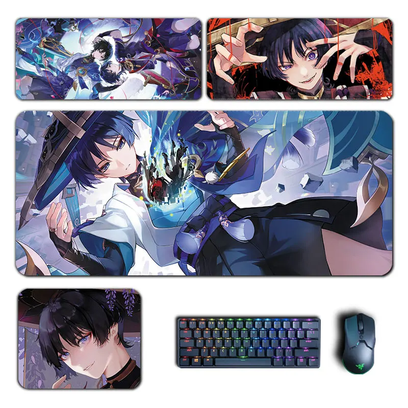 Scaramouche Andarilho Balladeer Mouse Pad Mousepad Genshin Impacto Genshin Pad Teclado Pad Computador pc Acessórios do Jogo Mat Mesa